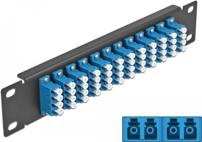 Delock - Patch Panel - LC SM X 48 - Schwarz - 1U - 25,4 cm (10) (66776) von Delock