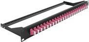 Delock - Patch Panel - Rack montierbar - LC Duplex MM X 24 - Schwarz, violett - 1U - 48.3 cm (19) von Delock