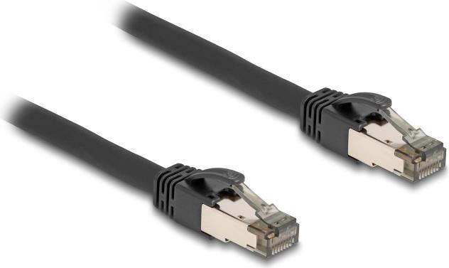 Delock RJ45 Netzwerkkabel Cat.6A U/FTP ultra flexibel mit innerem Metallmantel 3 m schwarz (80242) von Delock
