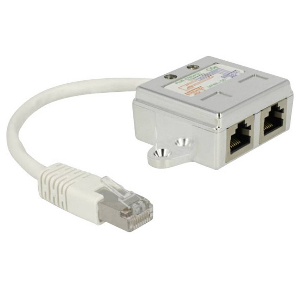 Delock RJ45 Port Doppler 1 x RJ45 Stecker - 2 x RJ45 Netzwerk-Adapter von Delock