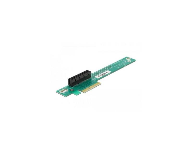 Delock Riser Karte PCI Express x4 > x4 90° links gewinkelt Computer-Adapter von Delock