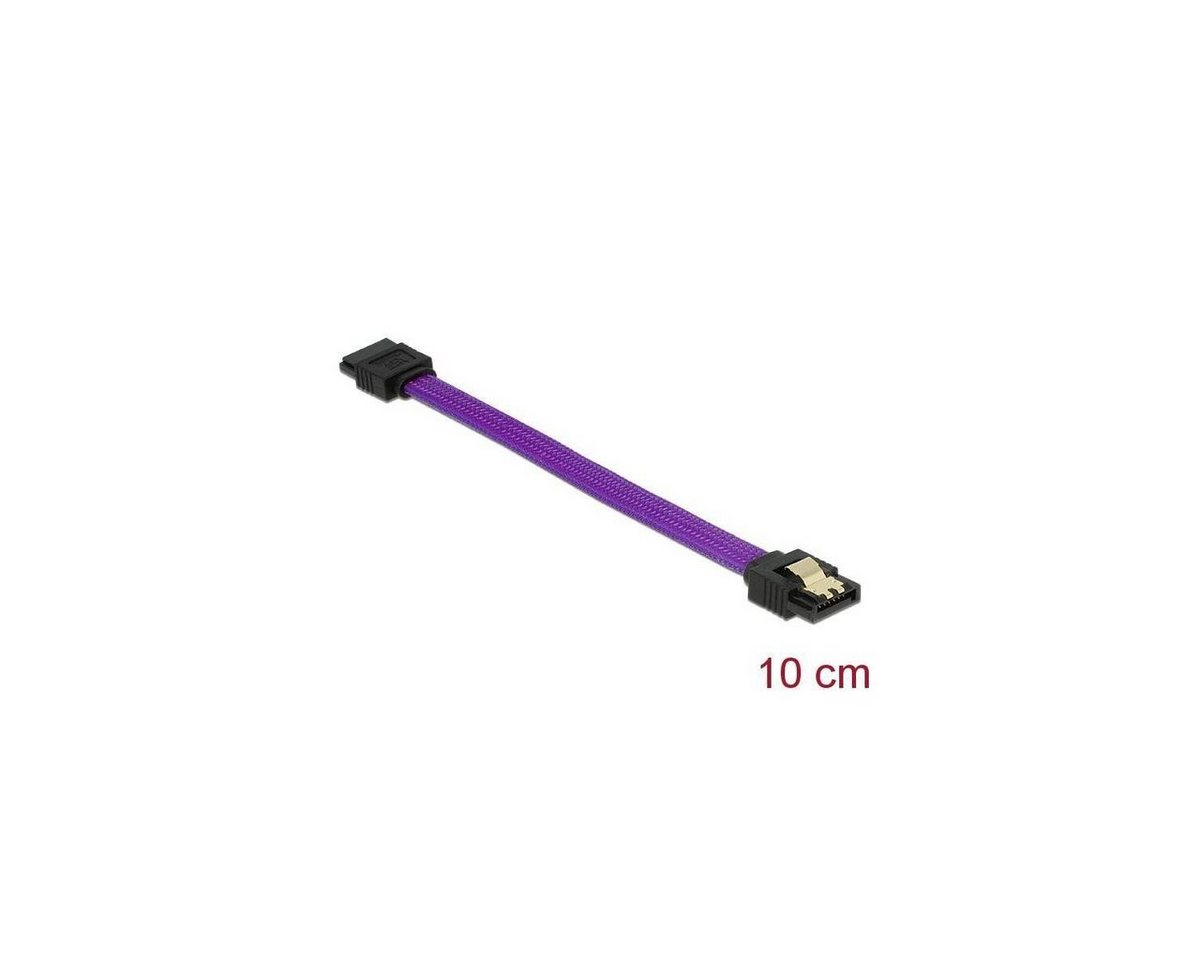 Delock SATA 6 Gb/s Kabel 10 cm violett Computer-Kabel von Delock