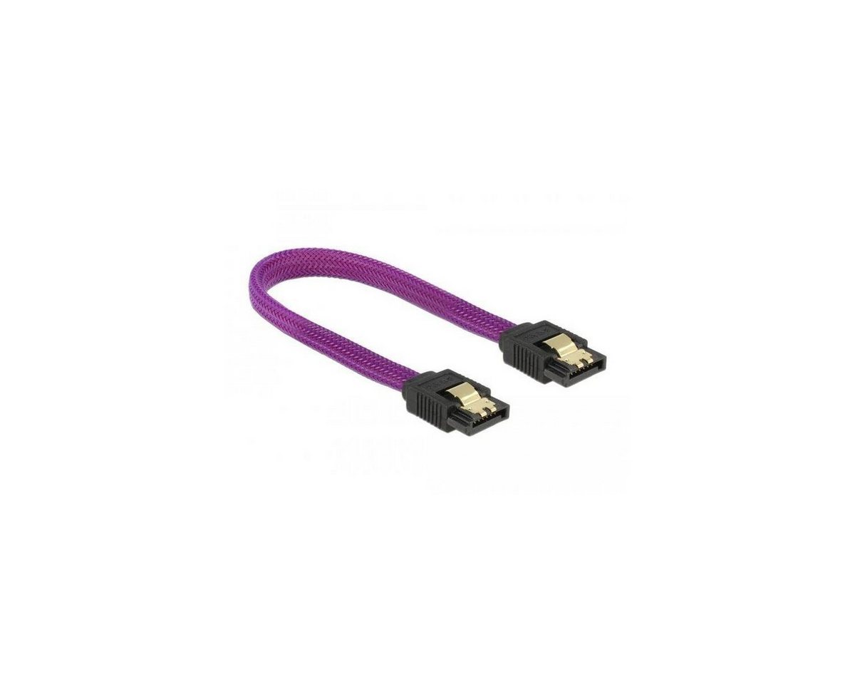 Delock SATA 6 Gb/s Kabel 20 cm violett Computer-Kabel von Delock