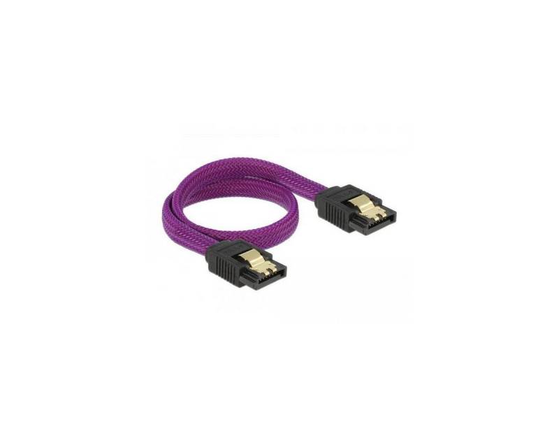 Delock SATA 6 Gb/s Kabel 30 cm violett Computer-Kabel von Delock