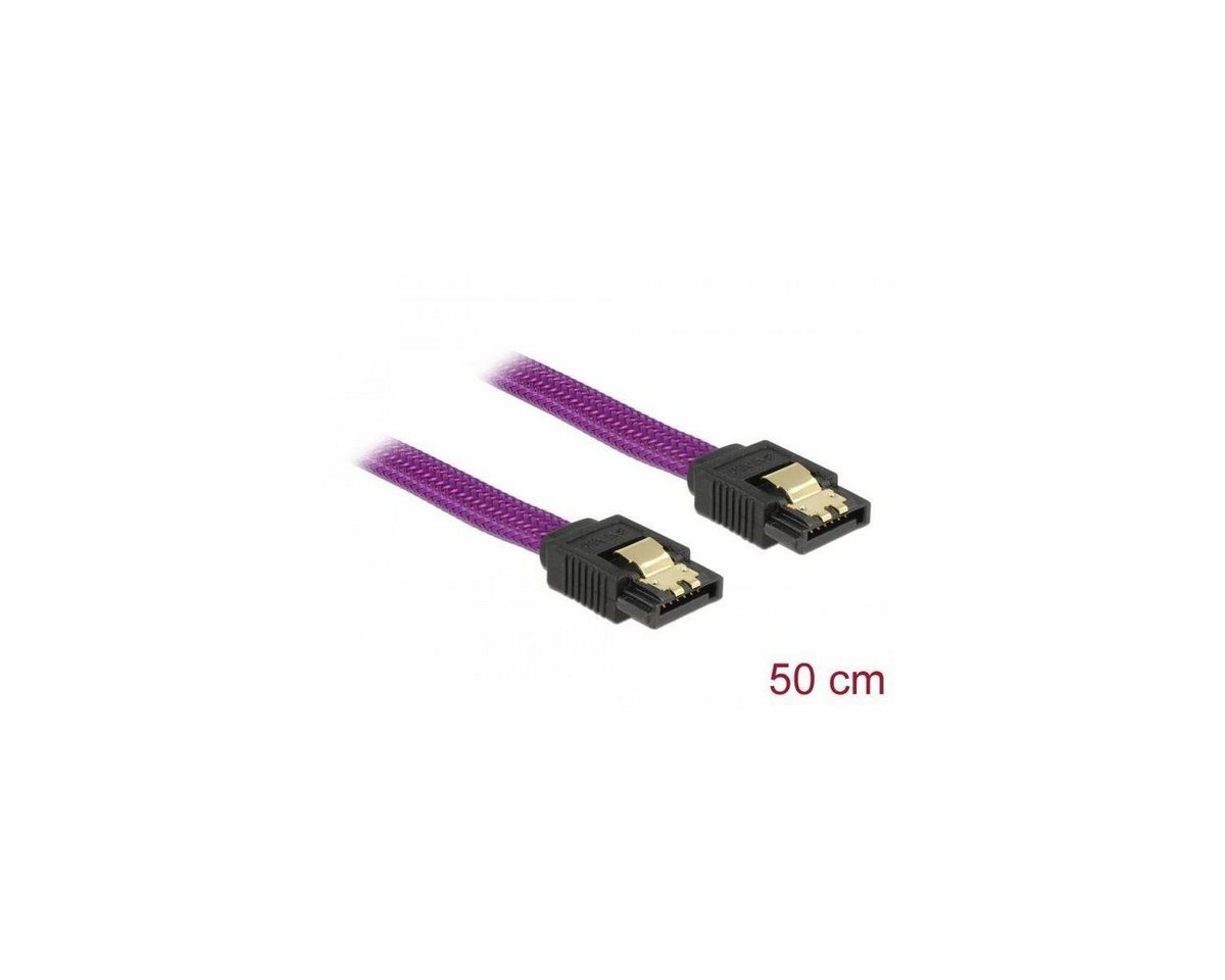 Delock SATA 6 Gb/s Kabel 50 cm violett Computer-Kabel von Delock