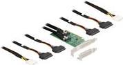 Delock - Speicher-Controller - 4 Sender/Kanal - U.2 NVMe - Low-Profile - PCIe 4.0 x16 von Delock