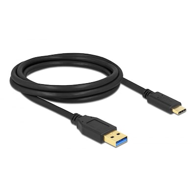 Delock SuperSpeed USB (USB 3.2 Gen 2) Kabel Typ-A zu USB Type-C™ 2 m von Delock