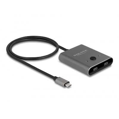 Delock USB 10 Gbps USB Type-C™ Switch 2 auf 1 bidirektional 8K von Delock