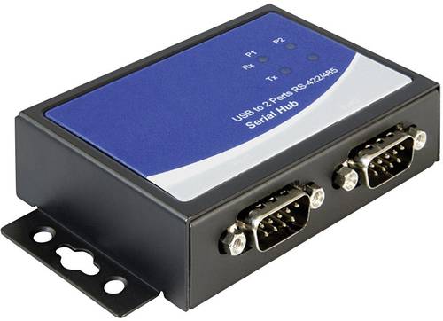 Delock USB 2.0 Adapter [2x D-SUB-Buchse 9pol. - 1x USB 2.0 Buchse B] 87586 von Delock