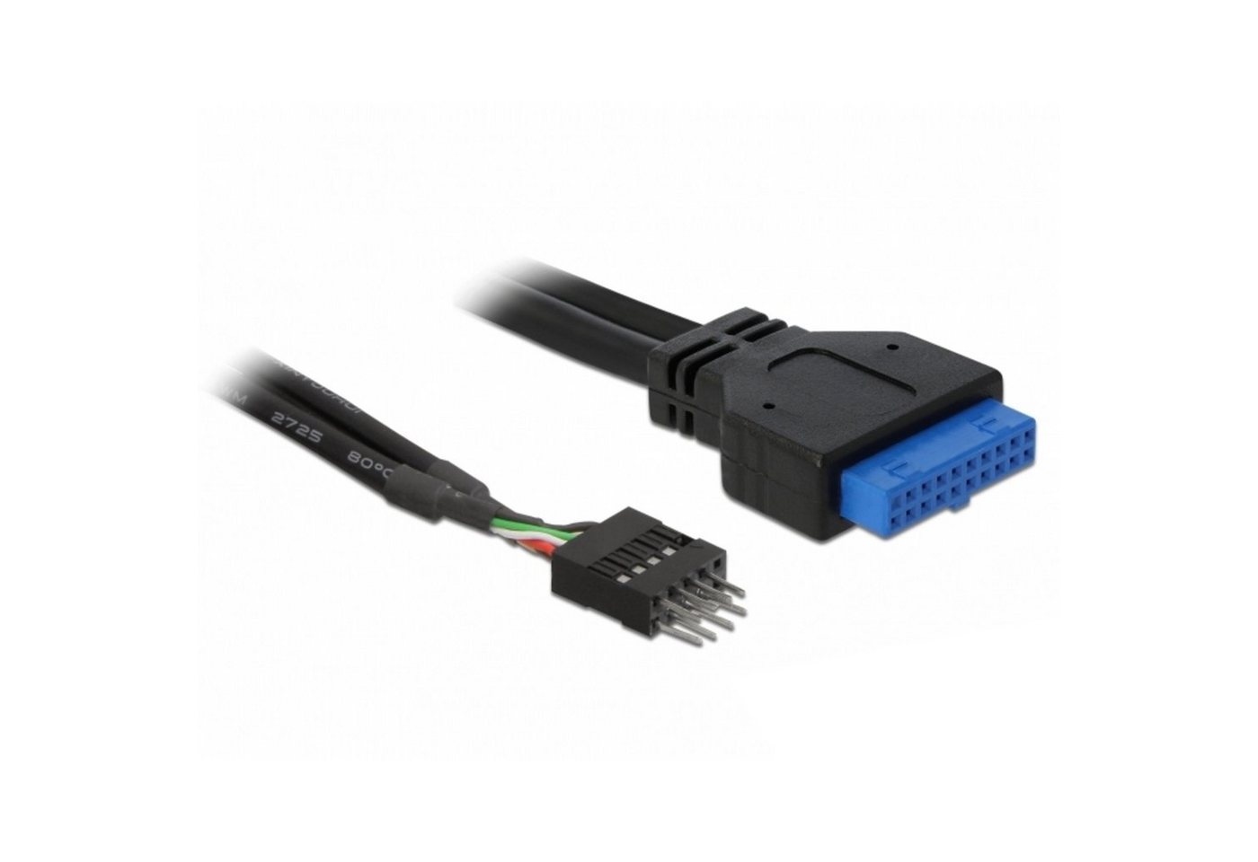 Delock USB 2.0 Adapterkabel, 8 Pin Header Stecker > USB 3.2 Pin Header Buchse USB-Kabel von Delock