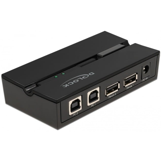 Delock USB 2.0 Switch f. 2 PC an 2Geräte, USB-Umschalter Delock USB 2.0 Switch f. 2 PC an 2Geräte, USB-Umschalter von Delock