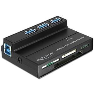 Delock USB 3.0 Card Reader All in 1 + 3 Port USB 3.0 Hub (91721) von Delock