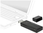 Delock USB 3.0 Dual Band WLAN ac/a/b/g/n Stick - Netzwerkadapter - USB 3.0 - 802.11ac - Schwarz von Delock