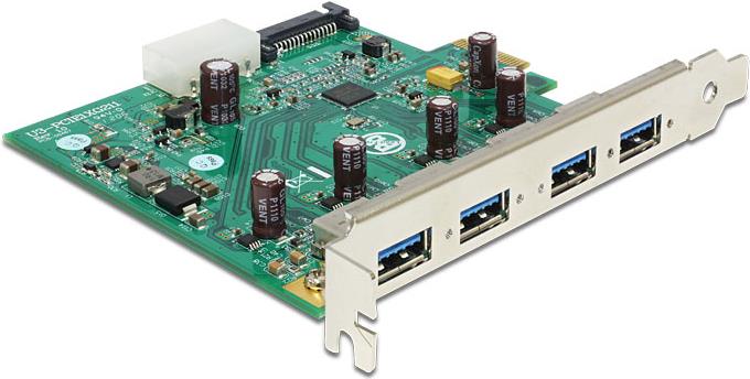 Delock USB 3.0 PCI Express Karte zu 4 x extern Typ-A (89323) von Delock