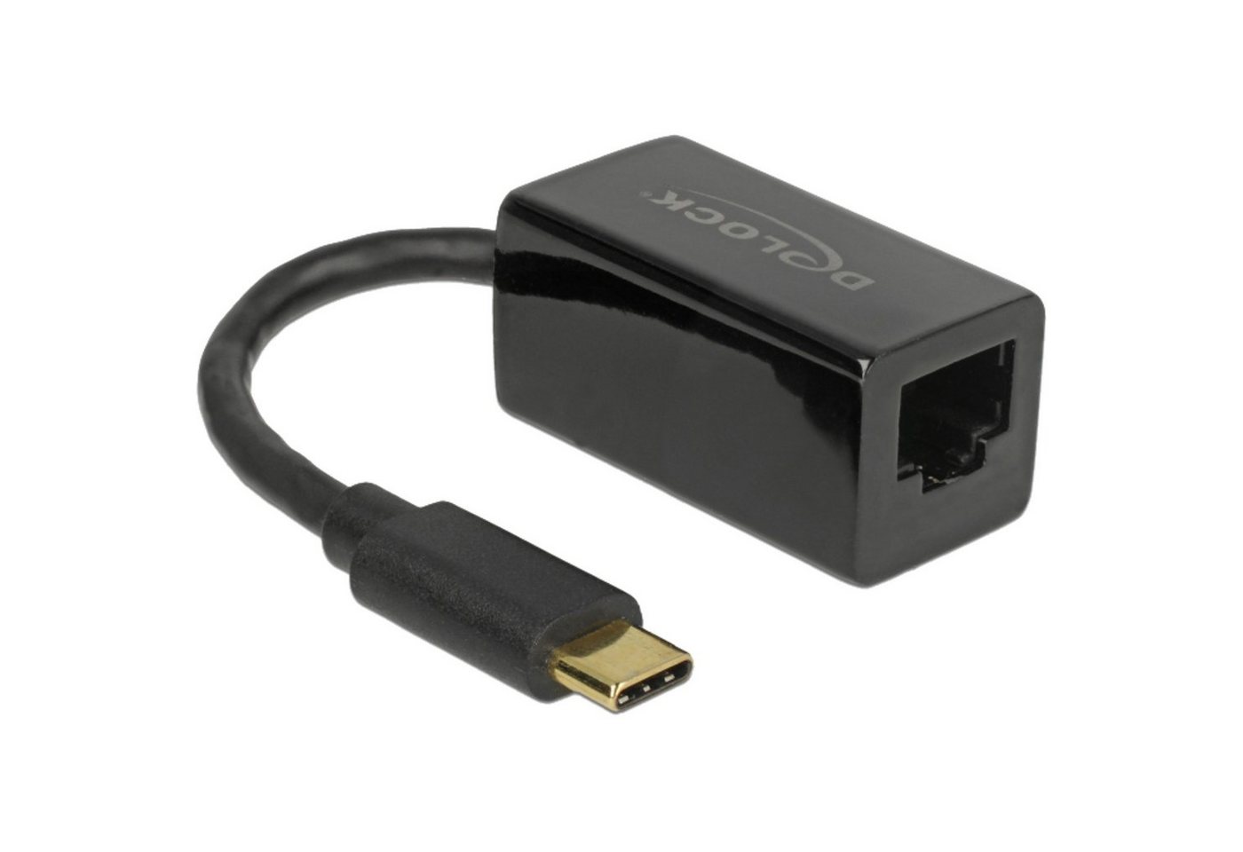 Delock USB 3.2 Gen 1 Adapter, USB-C Stecker > RJ-45 Buchse LAN-Kabel von Delock