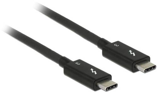 Delock USB Anschlusskabel Thunderbolt™ (USB-C®) Stecker, Thunderbolt™ (USB-C®) Stecker 0.50m S von Delock