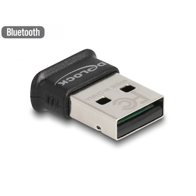 Delock USB Bluetooth 5.0 Adapter Klasse 1 im Micro Design - Reichweite bis 100m von Delock
