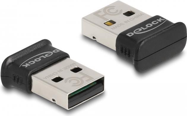 Delock USB Bluetooth 5.0 Adapter Klasse 1 im Micro Design - Reichweite bis zu 100 Meter (61024) von Delock