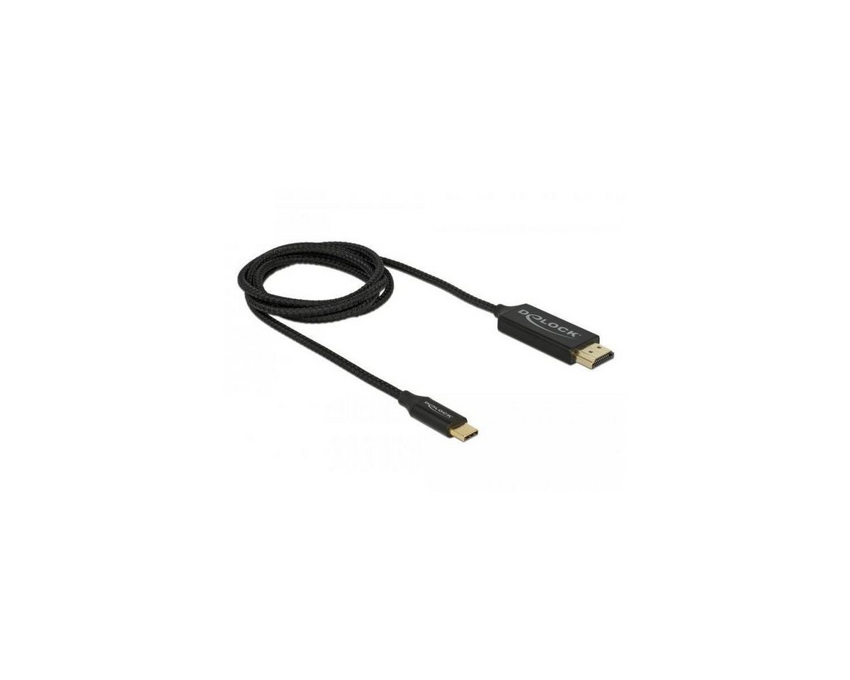 Delock USB Kabel Type-C zu HDMI (DP Alt Mode) 4K 60 Hz 1 m koaxial HDMI-Kabel, USB C, USB (100,00 cm) von Delock