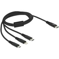 Delock USB Ladekabel 3 in 1 USB Type-C zu Lightning / Micro USB / USB Type-C 1m Delock USB Ladekabel 3 in 1 USB Type-C zu Lightning / Micro USB / USB Type-C 1m von Delock