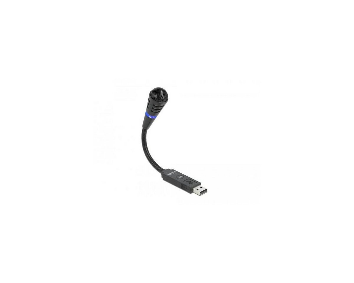Delock USB Mikrofon mit Schwanenhals und Mute Button Headset von Delock