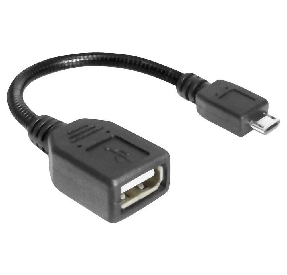 Delock USB-OTG Adapter micro-B/A USB-Kabel, (15.00 cm), mit OTG-Funktion von Delock