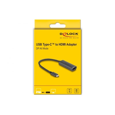 Delock USB Type-C™ Adapter zu HDMI (DP Alt Mode) 8K mit HDR Funktion Aluminium von Delock