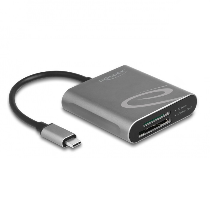 Delock USB Type-C™ Card Reader für SD Express und CFexpress Speicherkarten von Delock