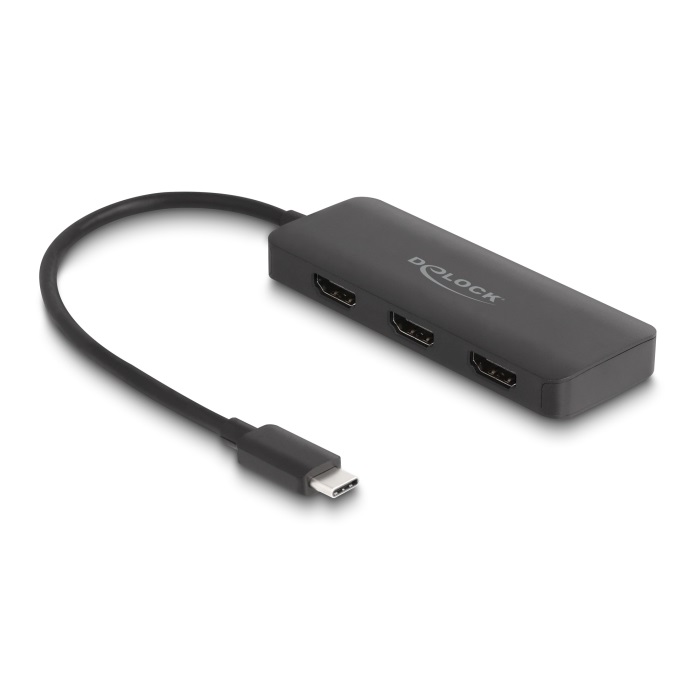 Delock USB Type-C™ Splitter (DP Alt Mode) zu 3 xHDMI MST 4K 60Hz von Delock