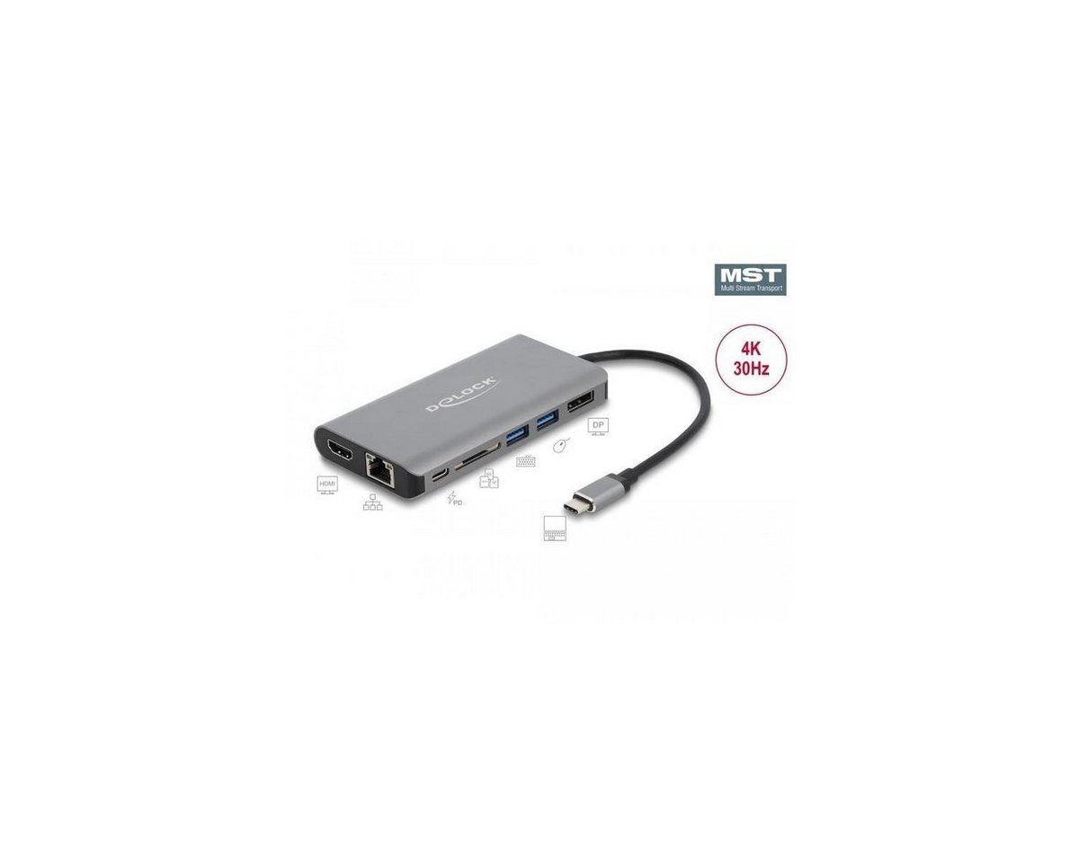 Delock USB Type-C Dockingstation 4K - HDMI / DP / USB 3.2 / SD... Computer-Kabel, USB C, USB von Delock