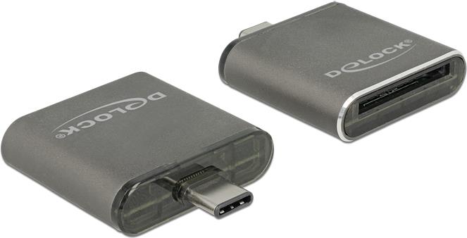 Delock USB Type-C SDHC / SDXC UHS-II / MMC Single Slot Card Reader (91498) von Delock