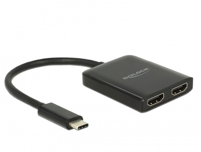 Delock USB Type-C Splitter - 2 x HDMI out 4K 30 Hz von Delock