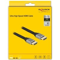 Delock Ultra High Speed HDMI Kabel 48 Gbps 8K 60 Hz grau 3 m zertifiziert von Delock