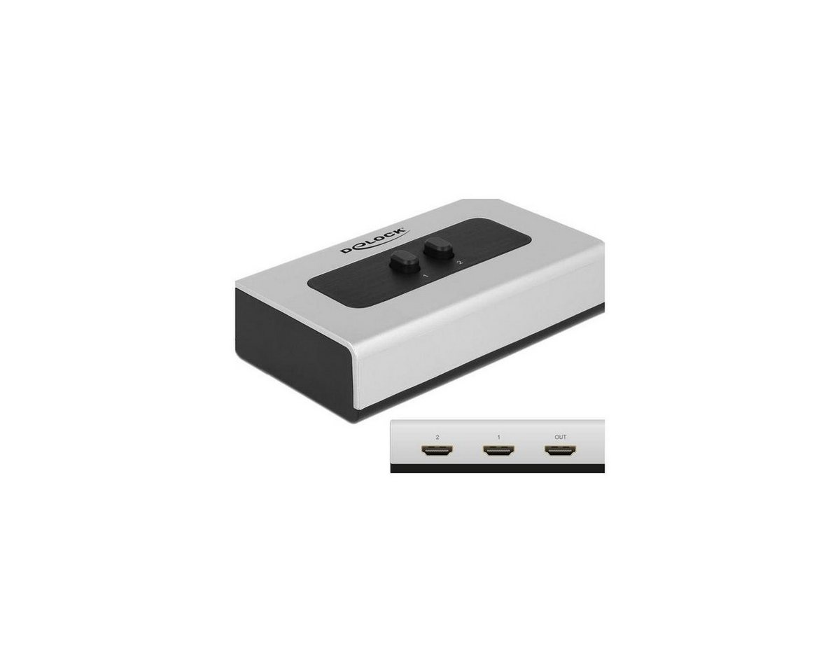 Delock Umschalter 4K HDMI 2 Port manuell bidirektional Computer-Kabel, HDMI, HDMI von Delock