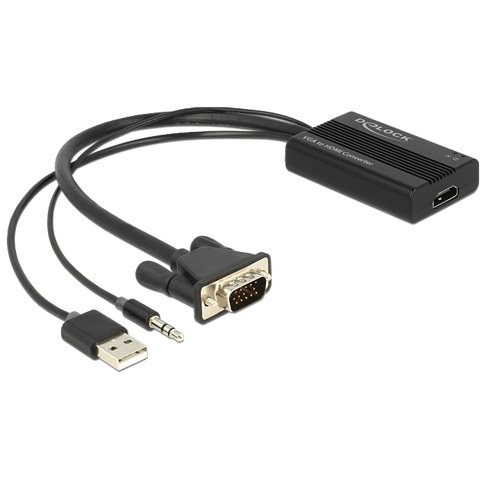 Delock VGA zu HDMI Adapter mit Audio von Delock