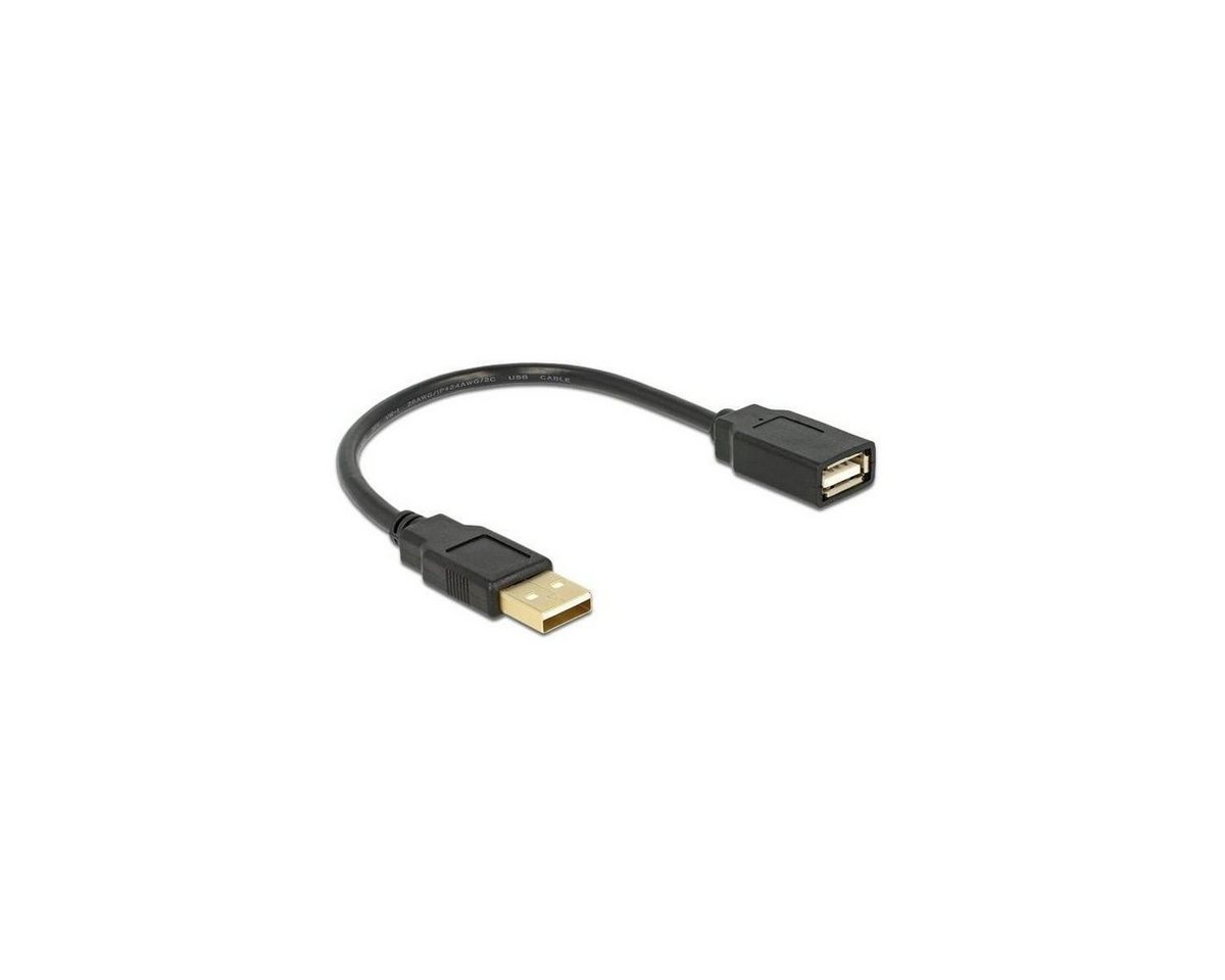 Delock Verlängerungskabel USB 2.0 A-A 15 cm Stecker / Buchse Computer-Kabel, USB, USB von Delock