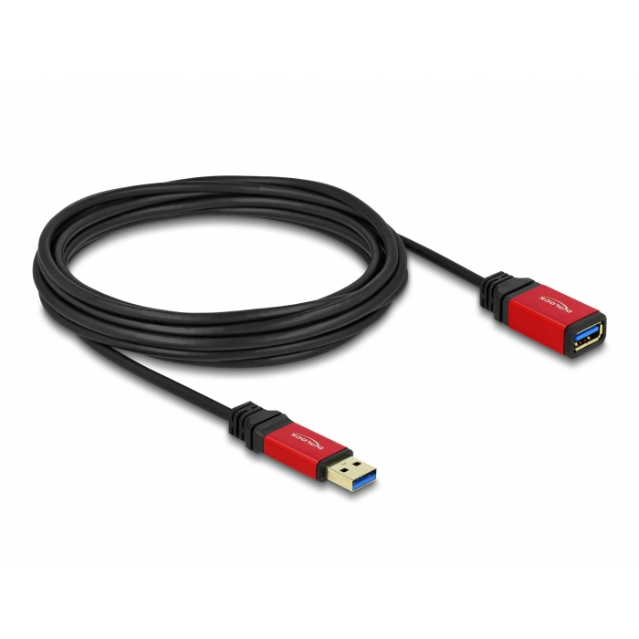 Delock Verlängerungskabel USB 3.0 Stecker > USB 3.0 Buchse 5 m, Premium Delock Verlängerungskabel USB 3.0 Stecker > USB 3.0 Buchse 5 m, Premium von Delock