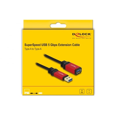 Delock Verlängerungskabel USB 3.0 Typ-A Stecker USB 3.0 Typ-A Buchse 1 m Delock Verlängerungskabel USB 3.0 Typ-A Stecker USB 3.0 Typ-A Buchse 1 m von Delock