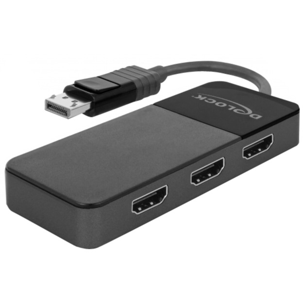 DisplayPort 1.4 > 3x HDMI MST Splitter, Splitter & Switches von Delock