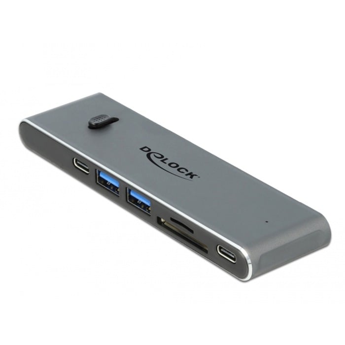 Dual USB Type-C mit HDMI / USB 3.2 / SD / PD 3.0, Dockingstation von Delock