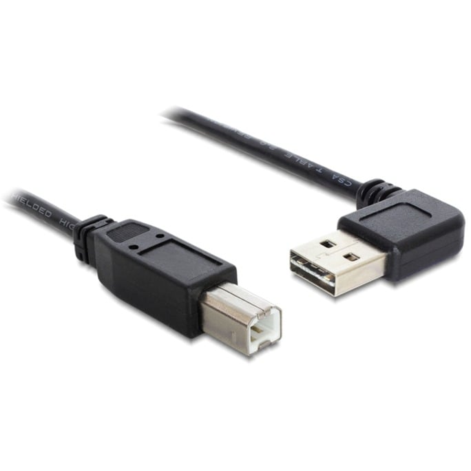 EASY-USB 2.0 Kabel, USB-A Stecker 90° > USB-B Stecker von Delock