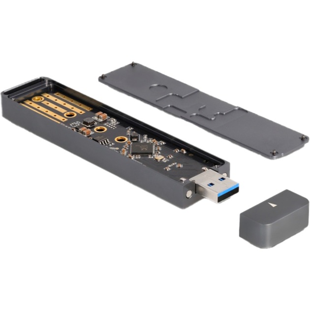 Externes Gehäuse M.2 NVMe PCle SSD, SATA SSD, Laufwerksgehäuse von Delock