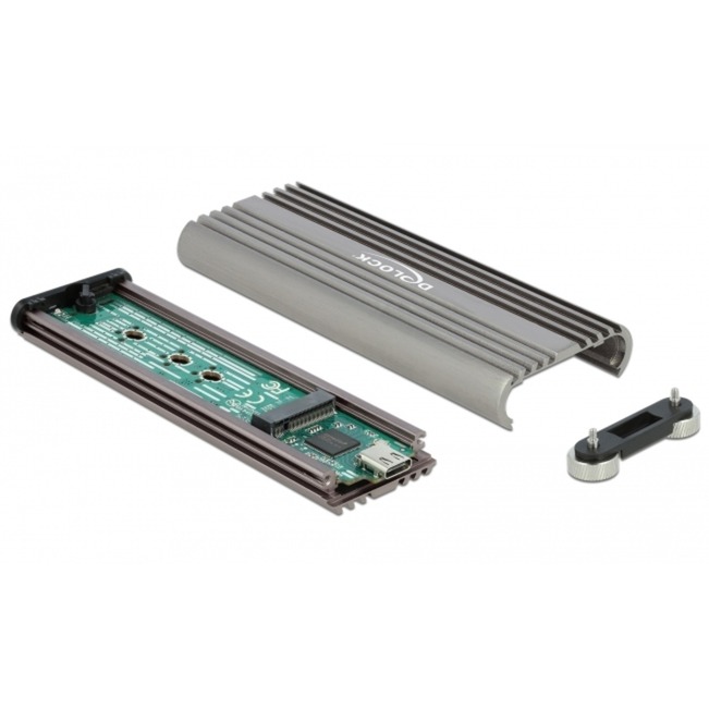 Externes Gehäuse M.2 PCIe mit USB 3.2 Gen 2x2 USB-C, Laufwerksgehäuse von Delock
