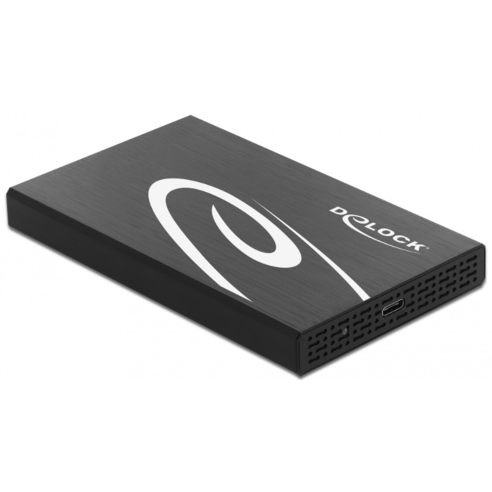 Externes Gehäuse für 2.5″ SATA HDD / SSD mit SuperSpeed USB 10 Gbps (USB 3.1 Gen 2), Laufwerksgehäuse von Delock