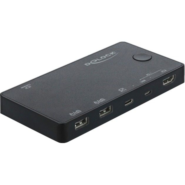 HDMI / USB-C™ KVM Switch 4K 60 Hz mit USB 2.0, KVM-Switch von Delock