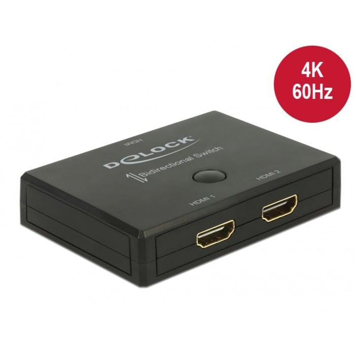 HDMI-Switch 2 - 1 bidirektional 4K 60Hz, HDMI Switch von Delock