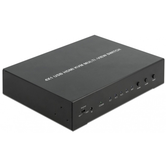 KVM 4in1 Multiview Switch 4x HDMI USB 2.0, KVM-Switch von Delock