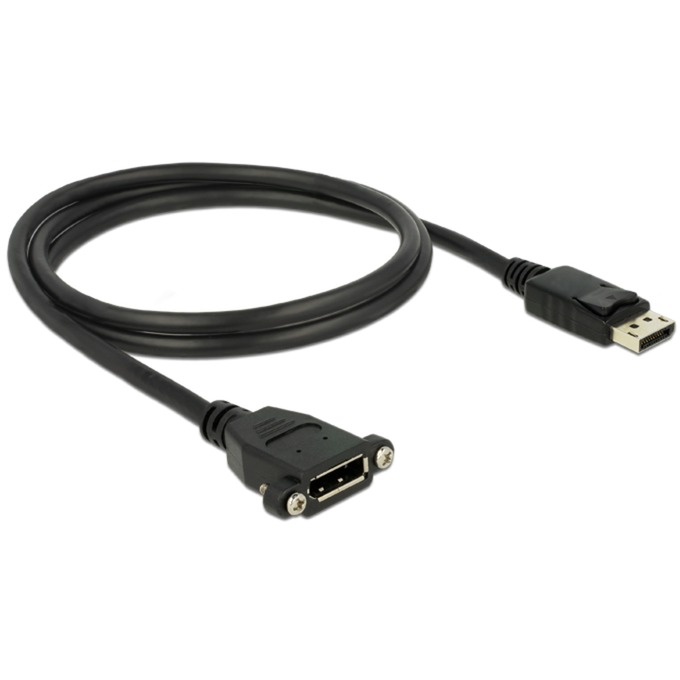 Kabel DisplayPort 1.2 (Stecker) > DisplayPort (Buchse zum Einbau) von Delock
