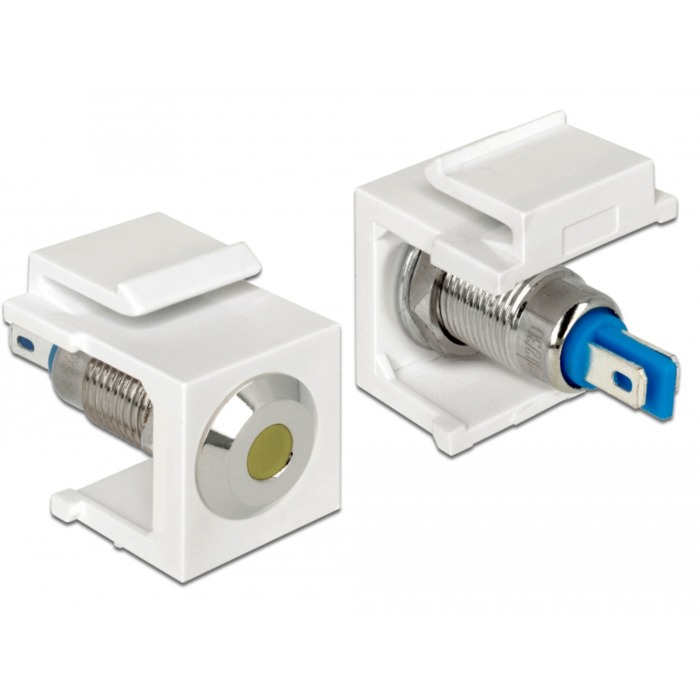 Keystone LED gelb 6 V flach, Keystone-Modul Keystone LED gelb 6 V flach, Keystone-Modul von Delock