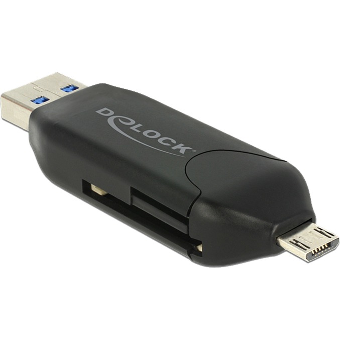Micro USB OTG Kartenleser + USB 3.0 A Stecker von Delock